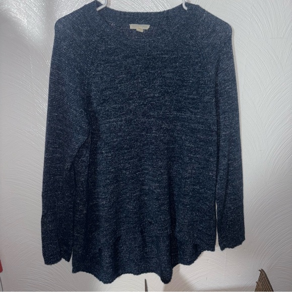 Eileen Fisher Marled Blue Oversized Organic Cotton Sweater Size S - Picture 3 of 4